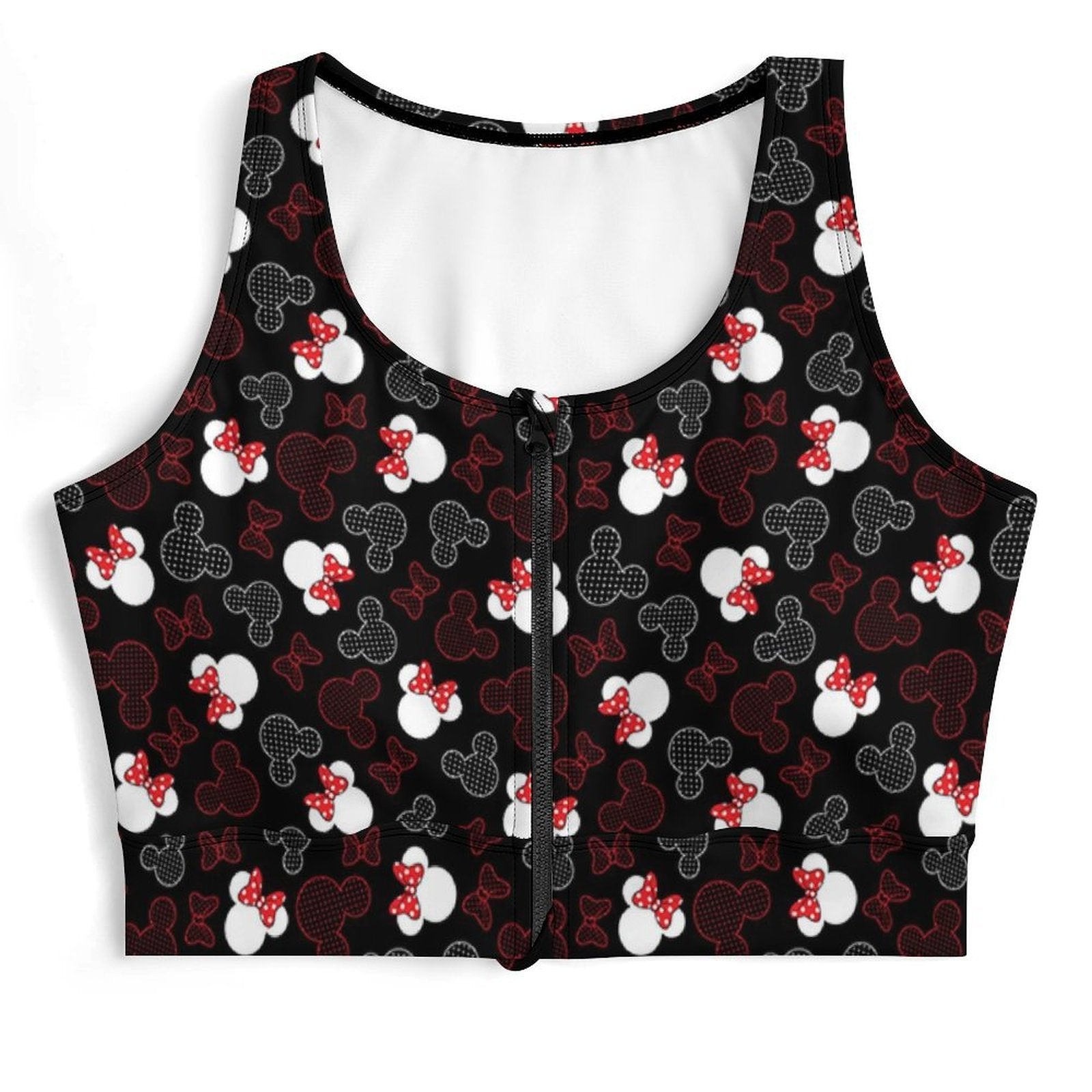 Mickey Dots Women's Yoga Zipper Vest - Ambrie