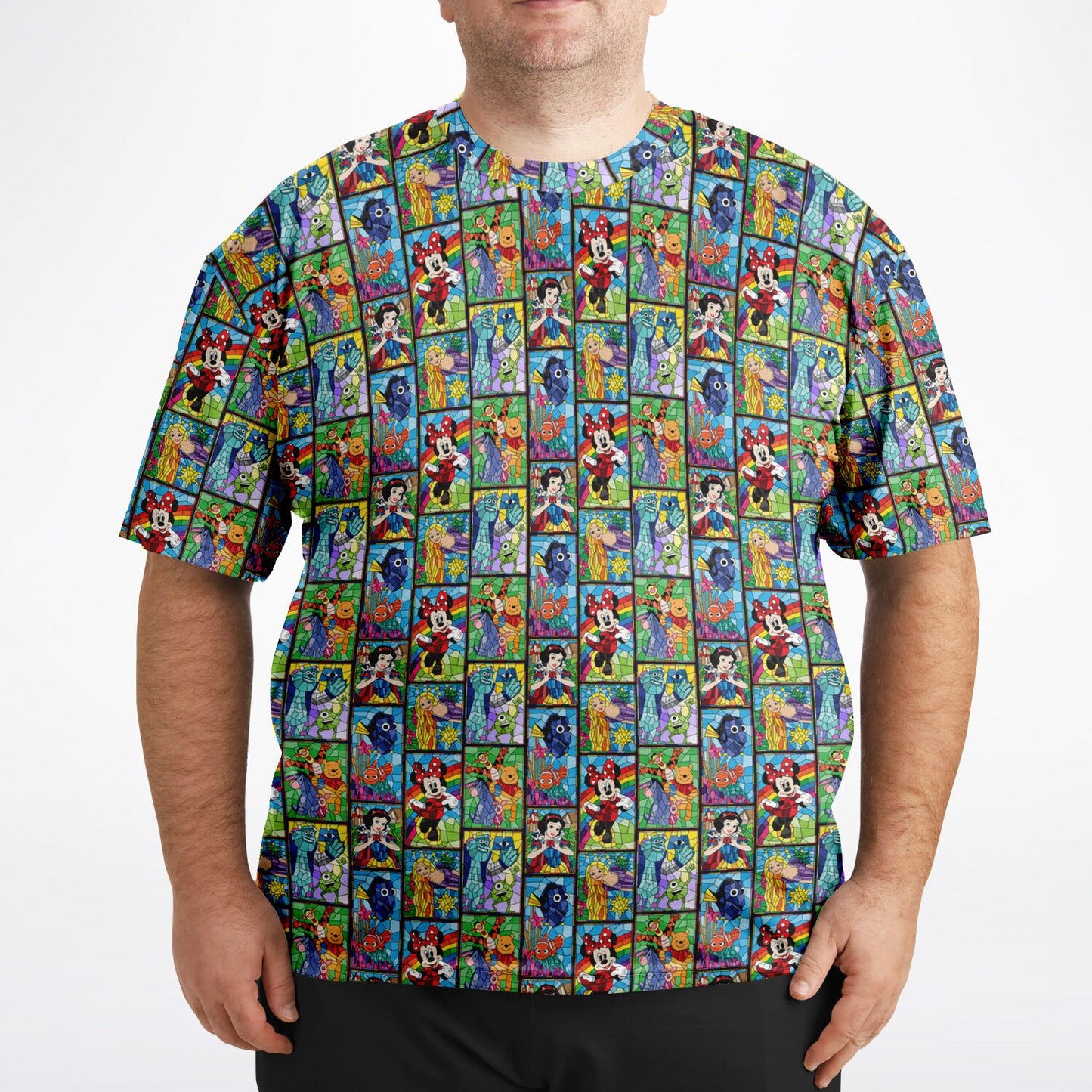 Stained Glass Characters Unisex Plus-size T-Shirt