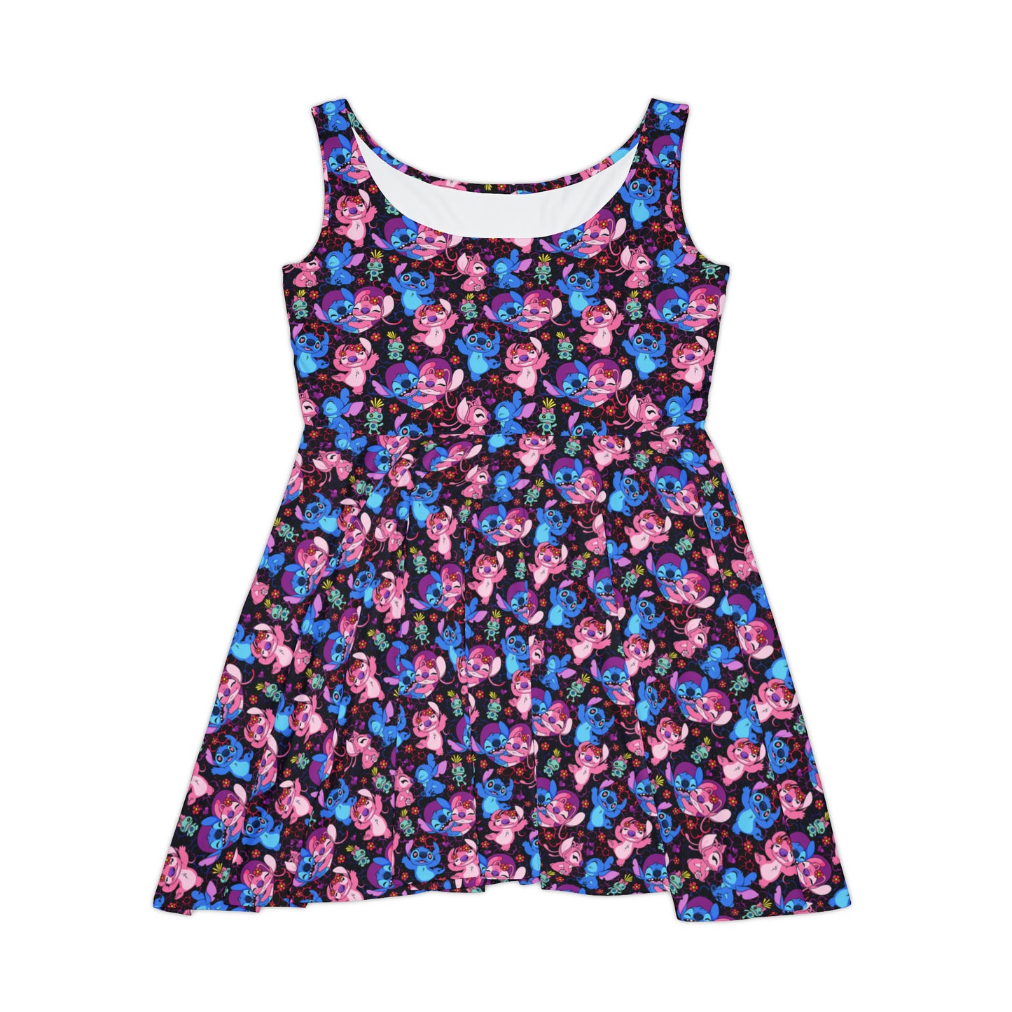 Disney Lilo And Stitch Angel Besties Women's Skater Dress