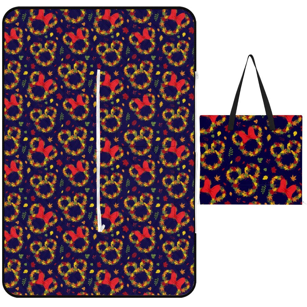 Fall Leaves Zipper Picnic Mat