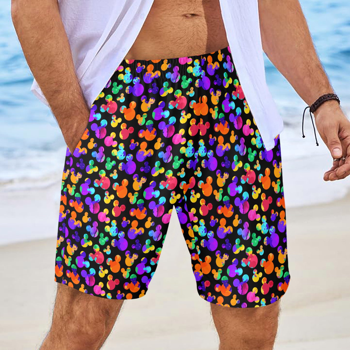 Watercolor Men's Swim Trunks Swimsuit