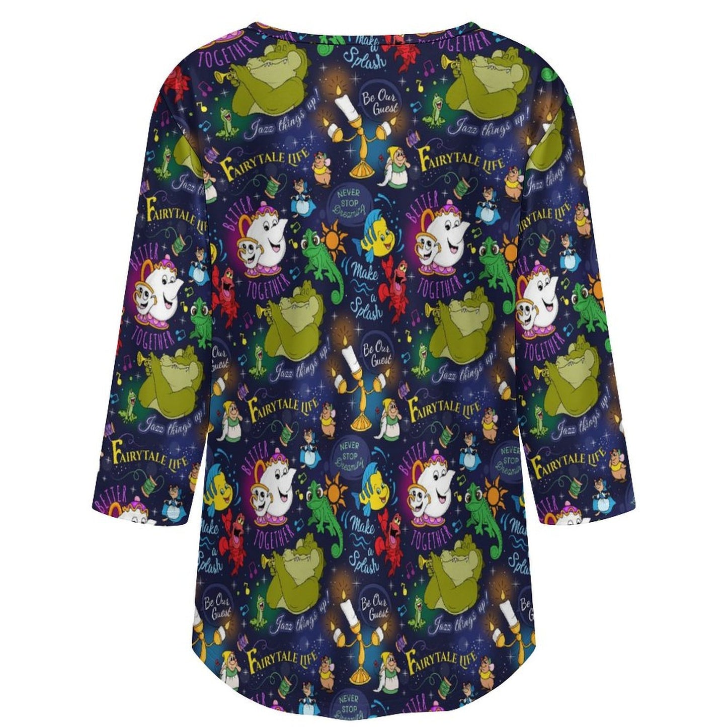 Sidekicks Women's 3/4 Sleeve Pleated Tunic Top - Ambrie