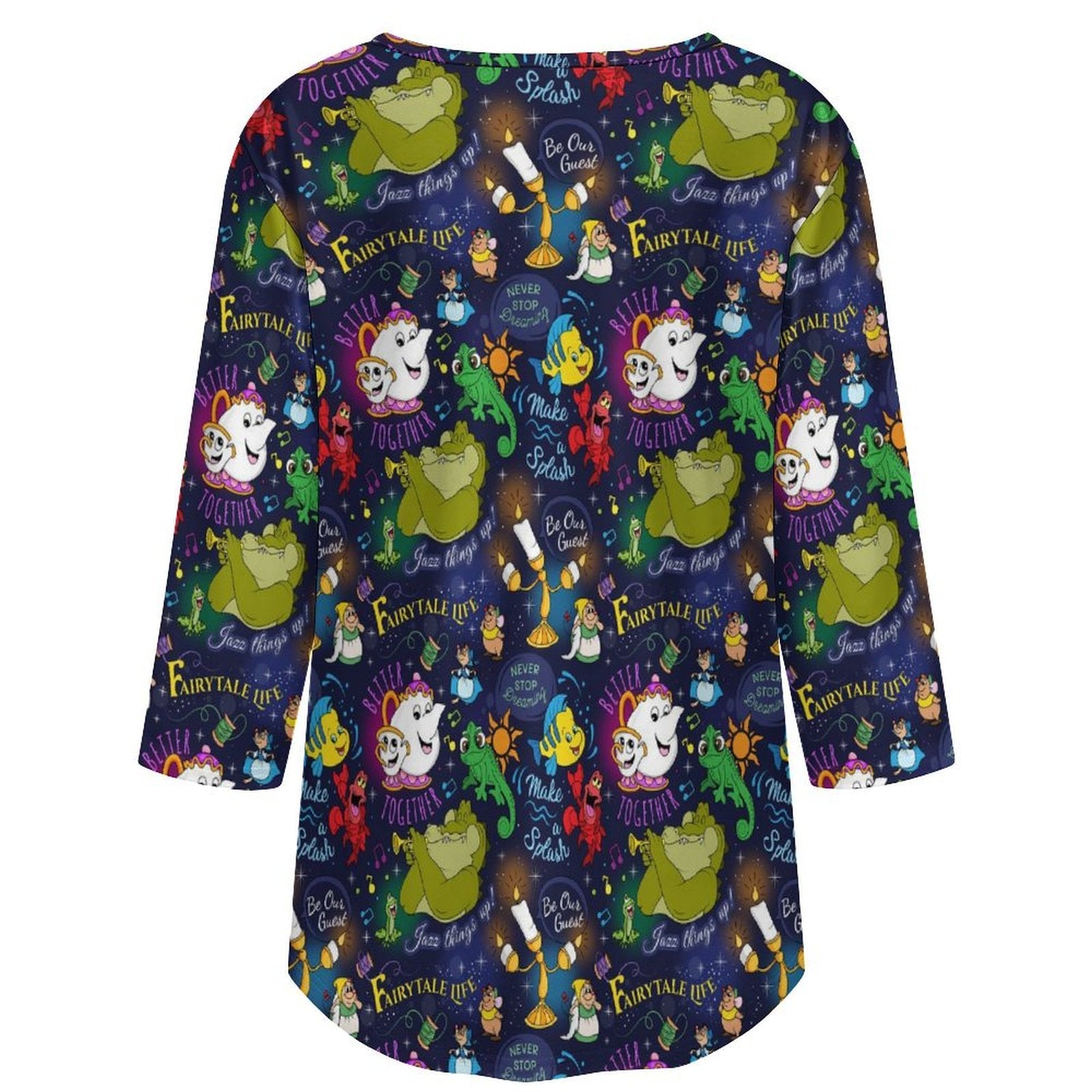 Sidekicks Women's 3/4 Sleeve Pleated Tunic Top - Ambrie