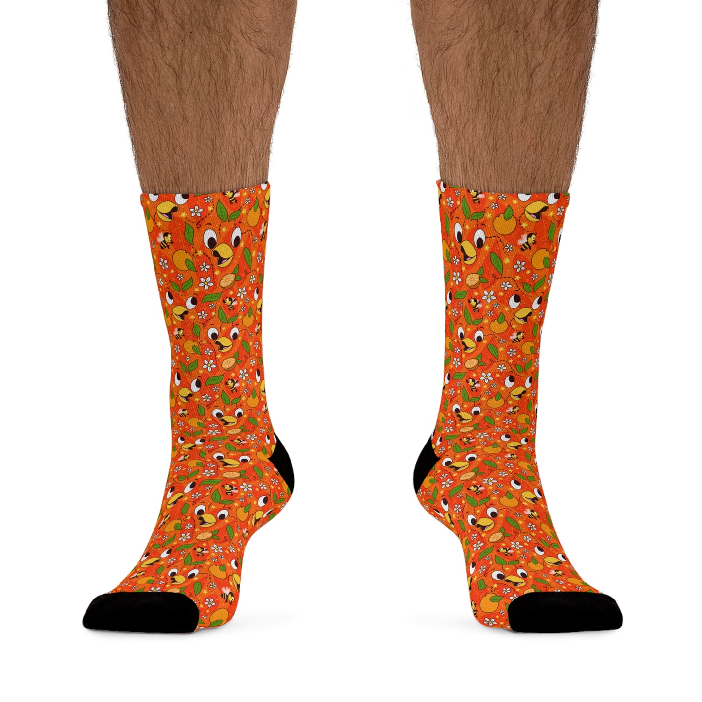 Orange Bird Socks