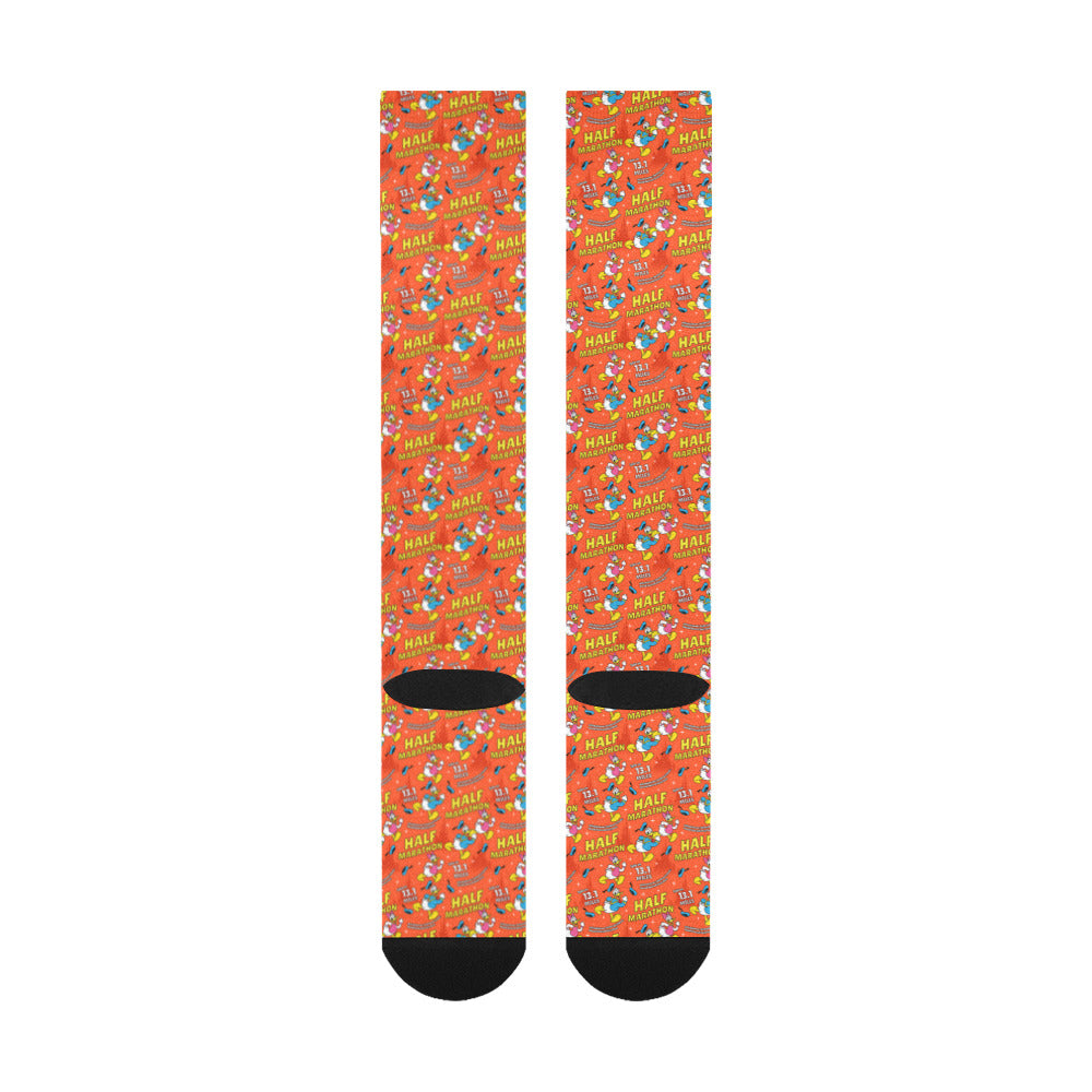 Donald And Daisy Half Marathon Over-The-Calf Socks