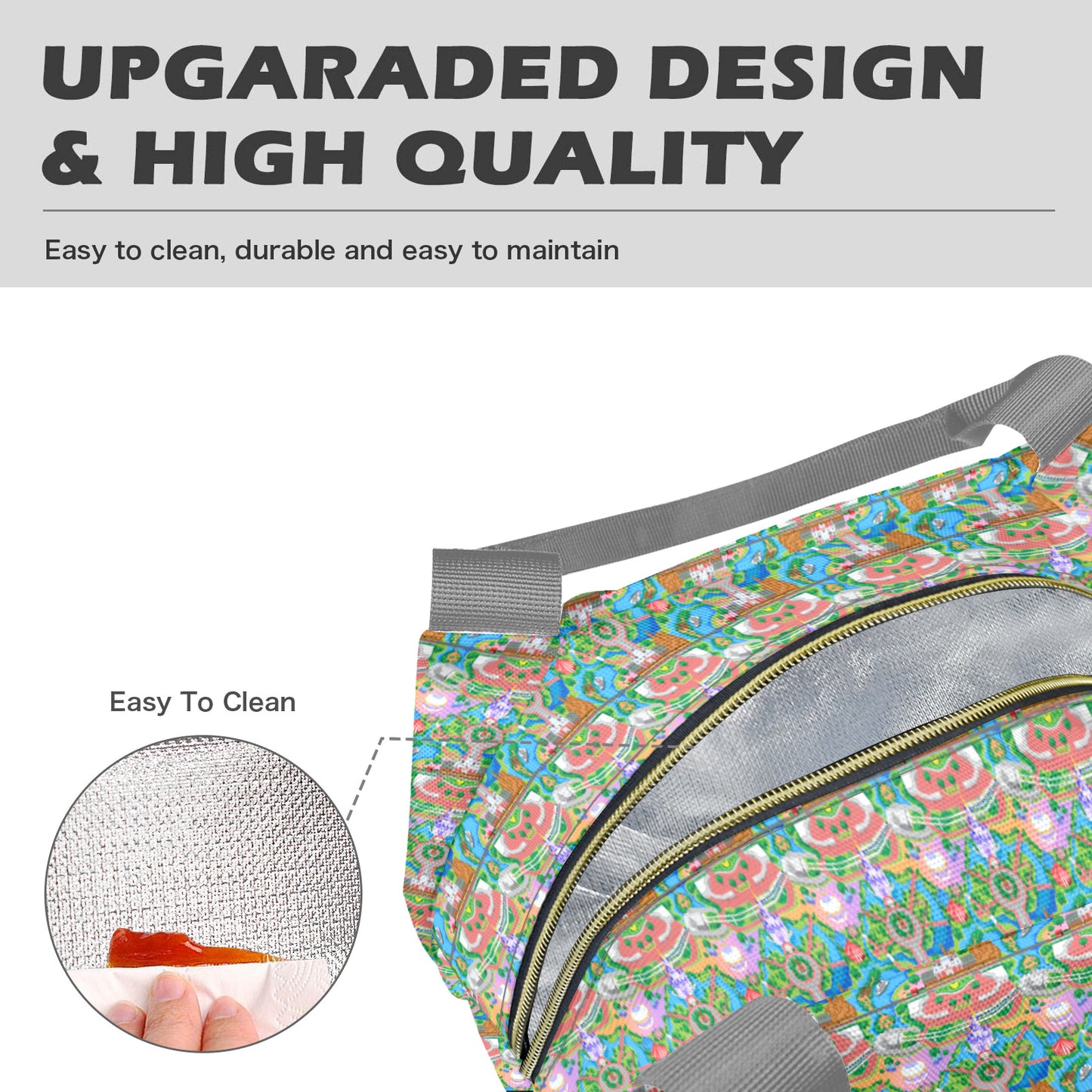 Park Map Portable Lunch Bag