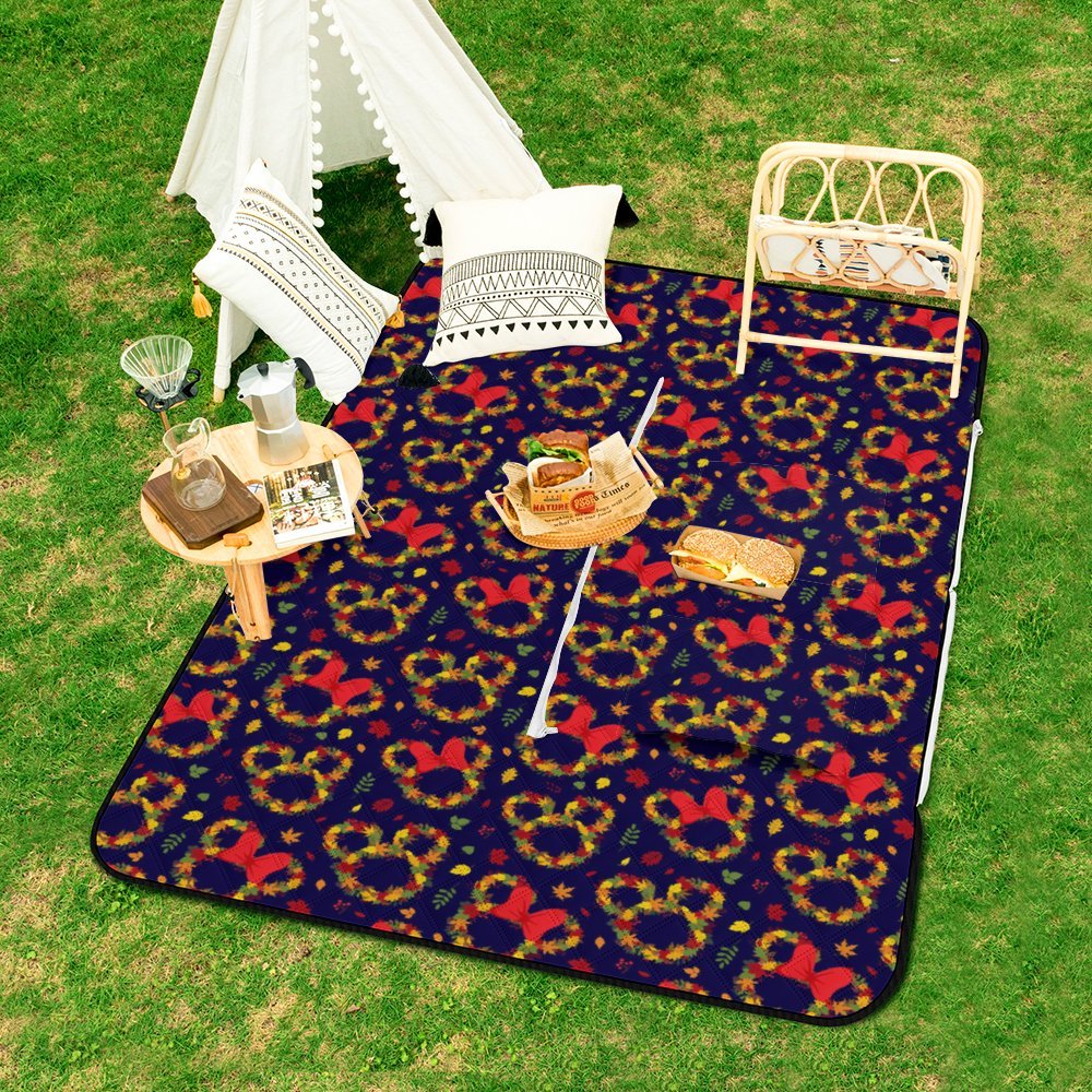Fall Leaves Zipper Picnic Mat