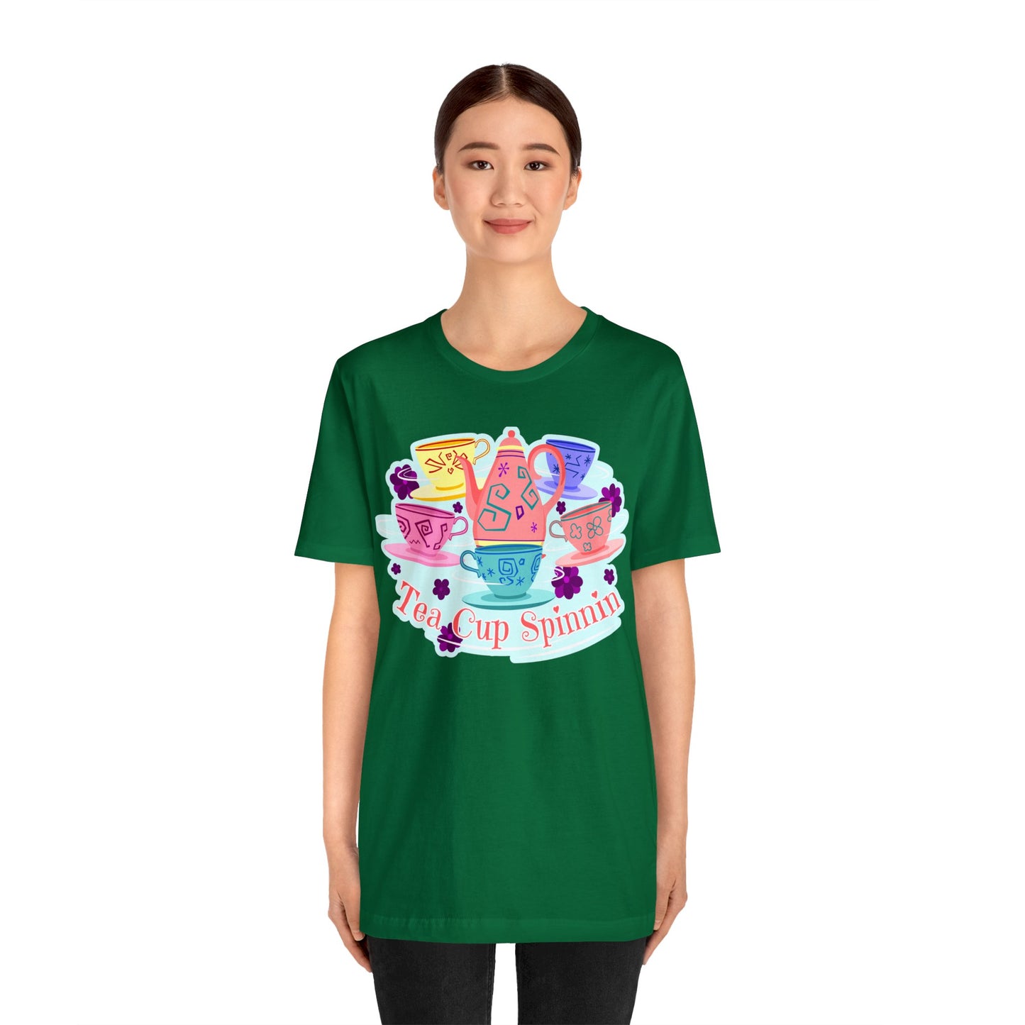 Tea Cup Spinnin Unisex Graphic Tee