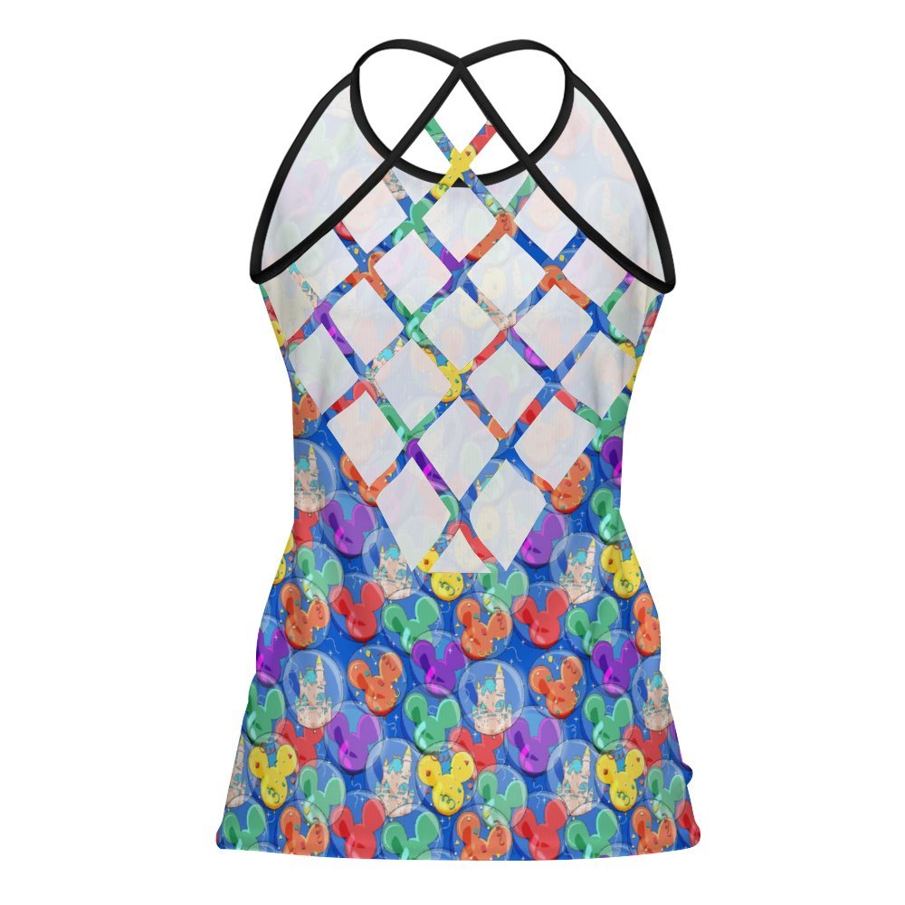 Balloon Collector Women's Criss-Cross Open Back Tank Top