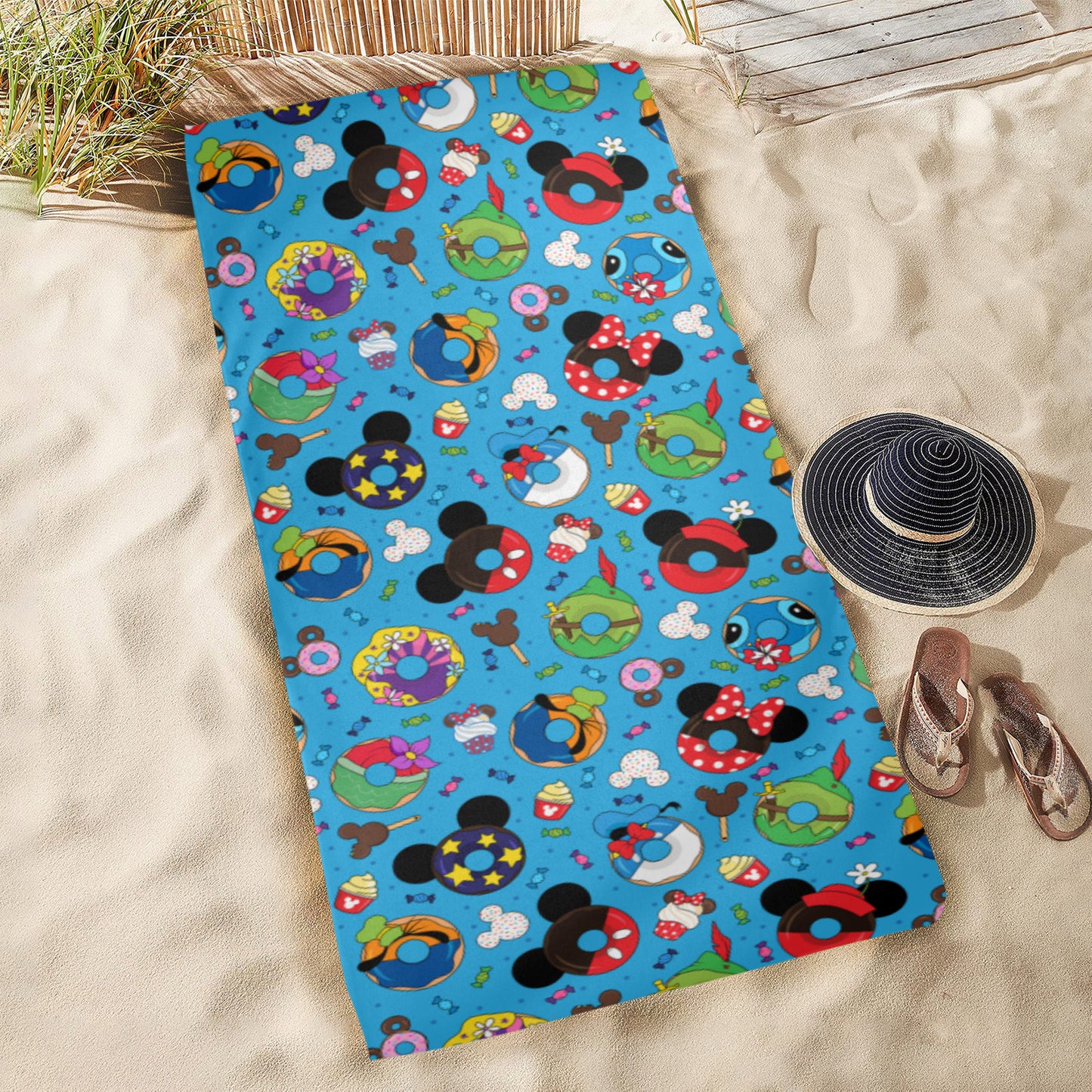 Donuts Beach Towel