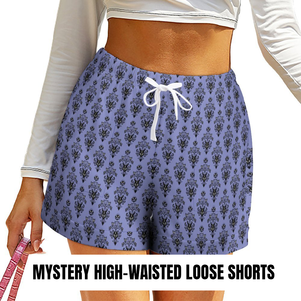 Mystery Women's High-Waisted Loose Shorts With Pockets - Ambrie