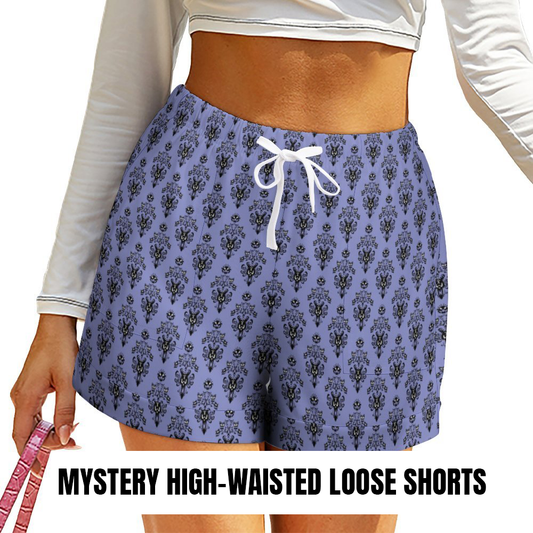 Mystery Women's High-Waisted Loose Shorts With Pockets - Ambrie