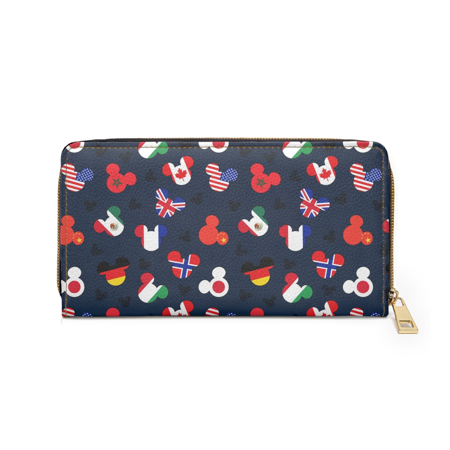 Mickey Flags Zipper Wallet