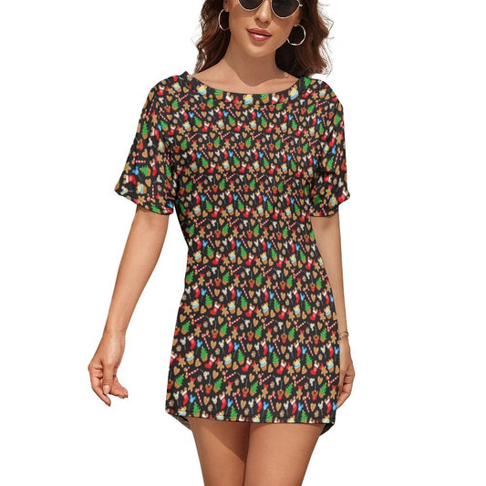 Christmas Snacks Dolman Short Sleeve T-Shirt