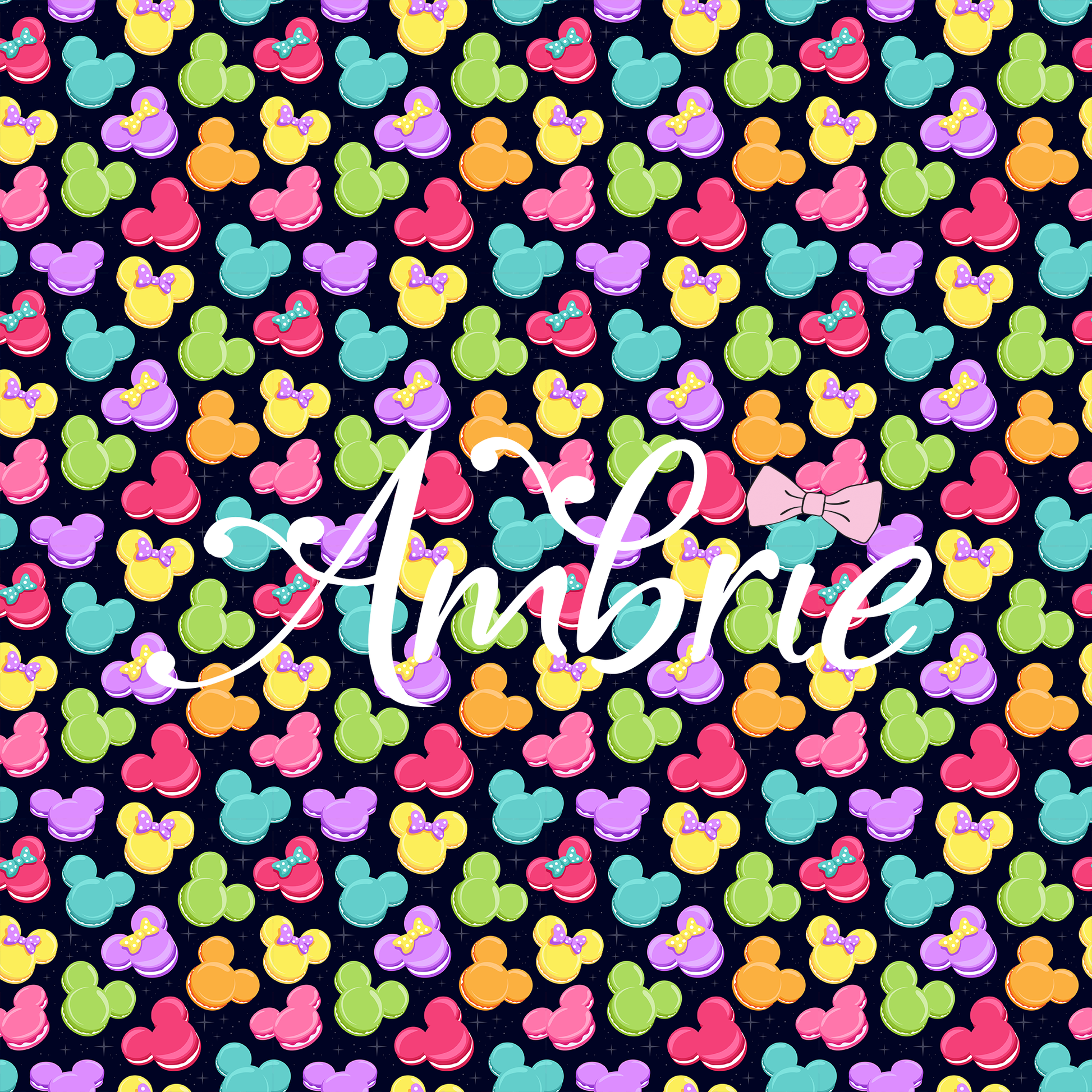 Mickey Macaroons Seamless Pattern, Magical Cartoon Seamless pattern, Fabric Sublimation - Ambrie