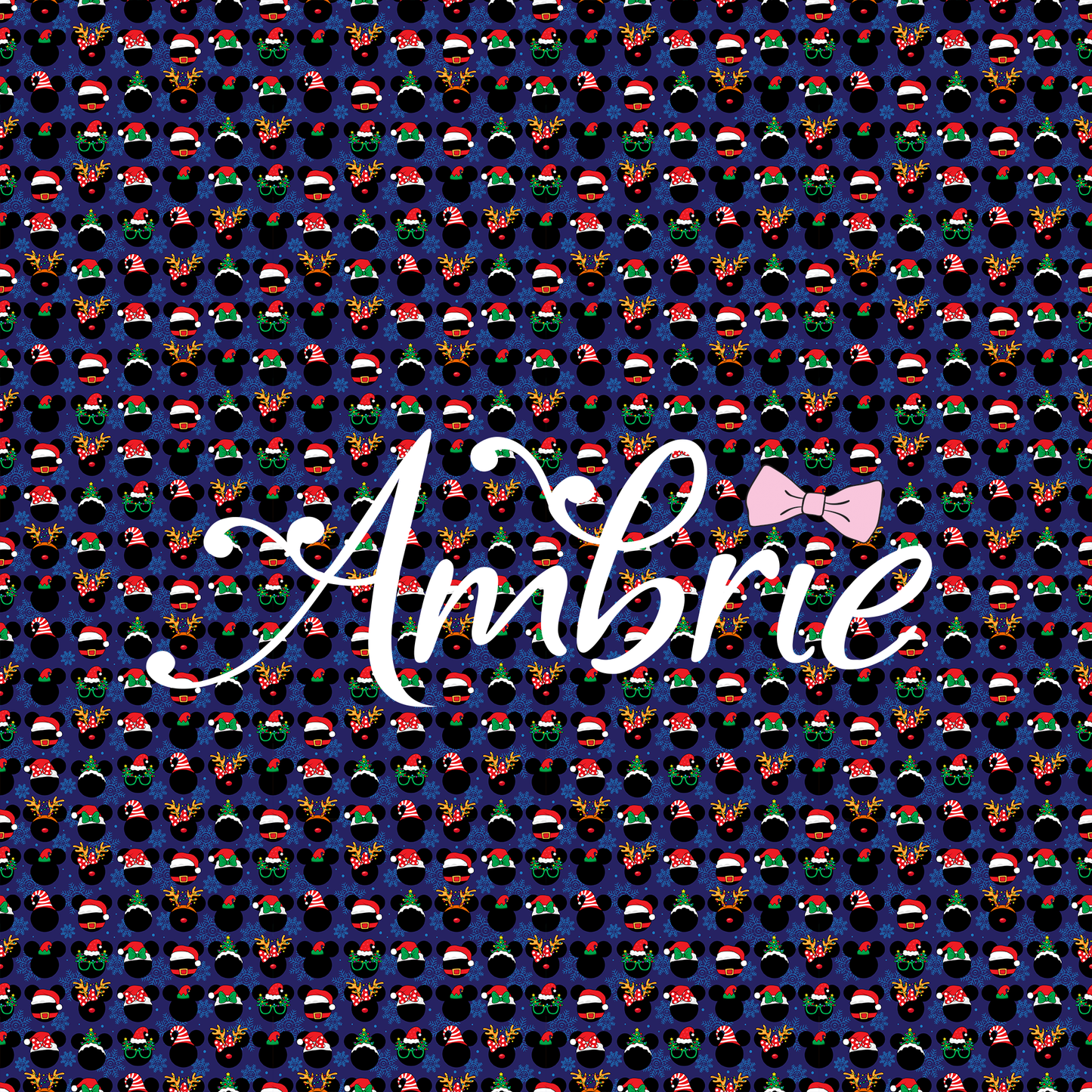 Mickey Christmas Seamless Pattern, Magical Cartoon Seamless pattern, Fabric Sublimation - Ambrie