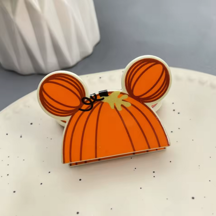 Mickey Pumpkin Halloween Hair Claw Hair Clip