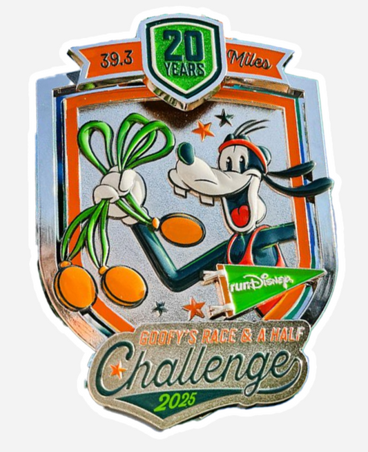 Goofy Challenge Medal Disney Sticker