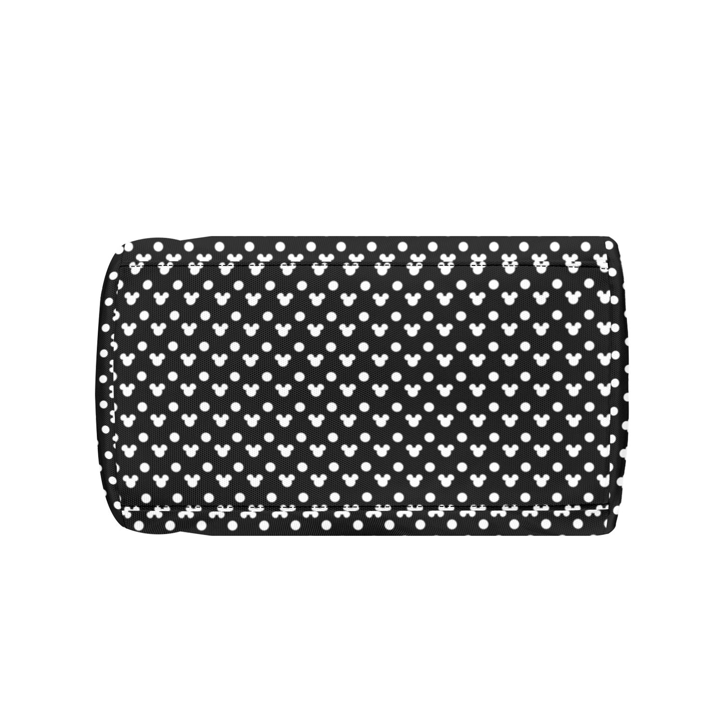 Black With White Mickey Polka Dots Large Capacity Insulated Tote Bag