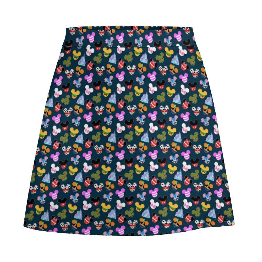 Pin Collector Short Skirt