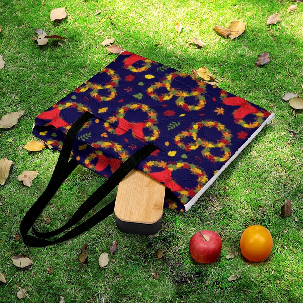 Fall Leaves Zipper Picnic Mat
