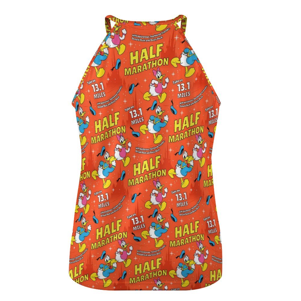 Donald And Daisy Half Marathon Women's Round-Neck Vest Tank Top