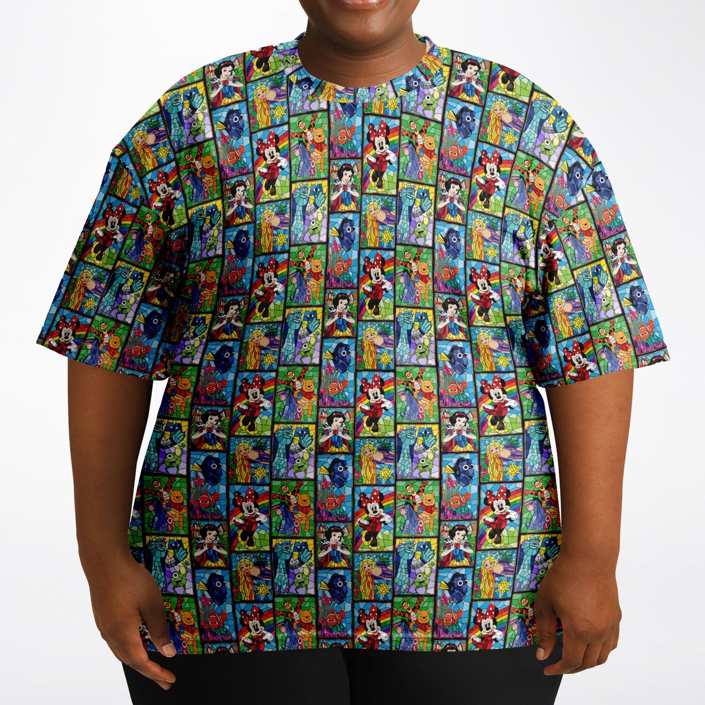 Stained Glass Characters Unisex Plus-size T-Shirt