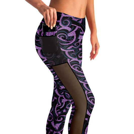 Ursula Tentacles Mesh Pocket Legging