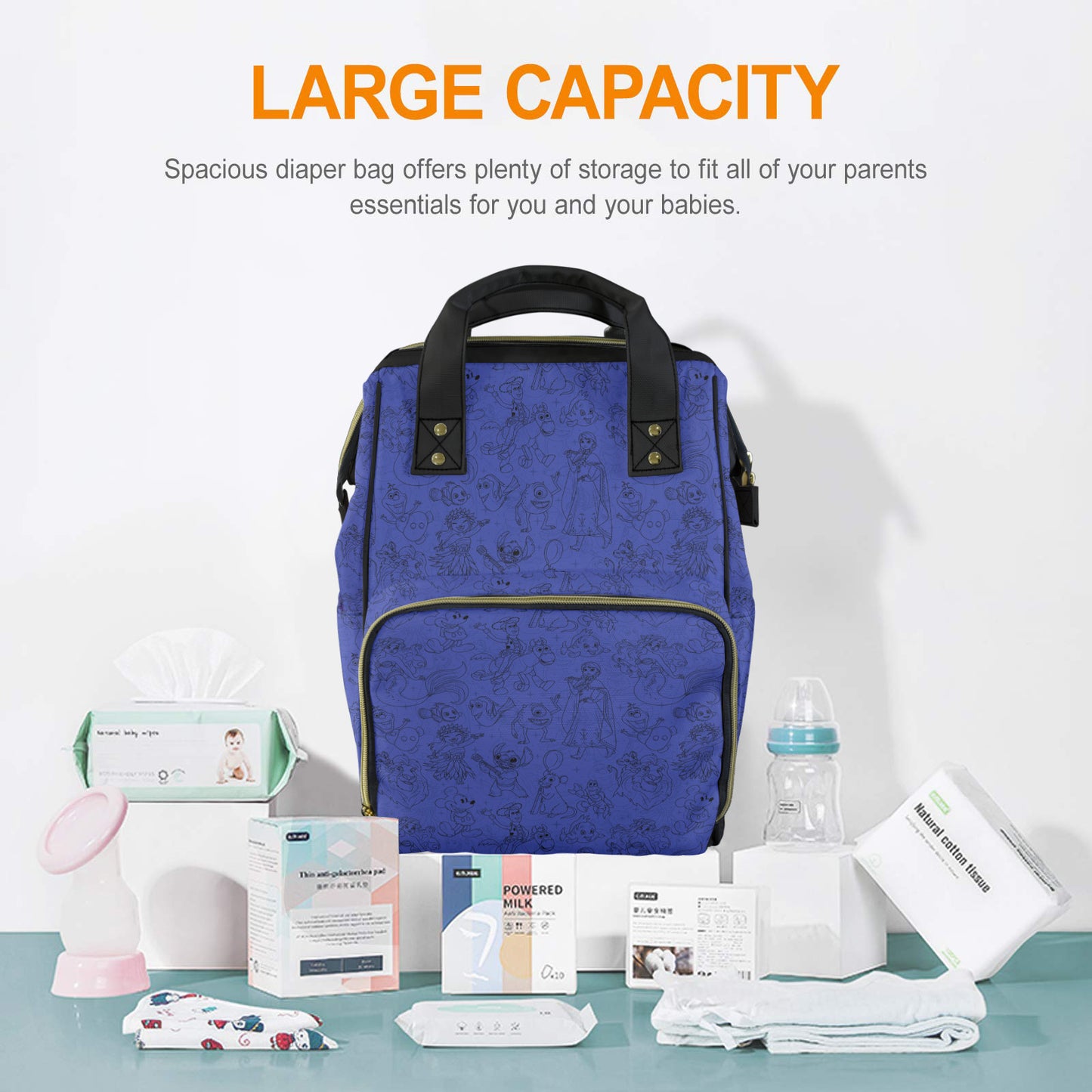 Sketches Multi-Function Diaper Bag