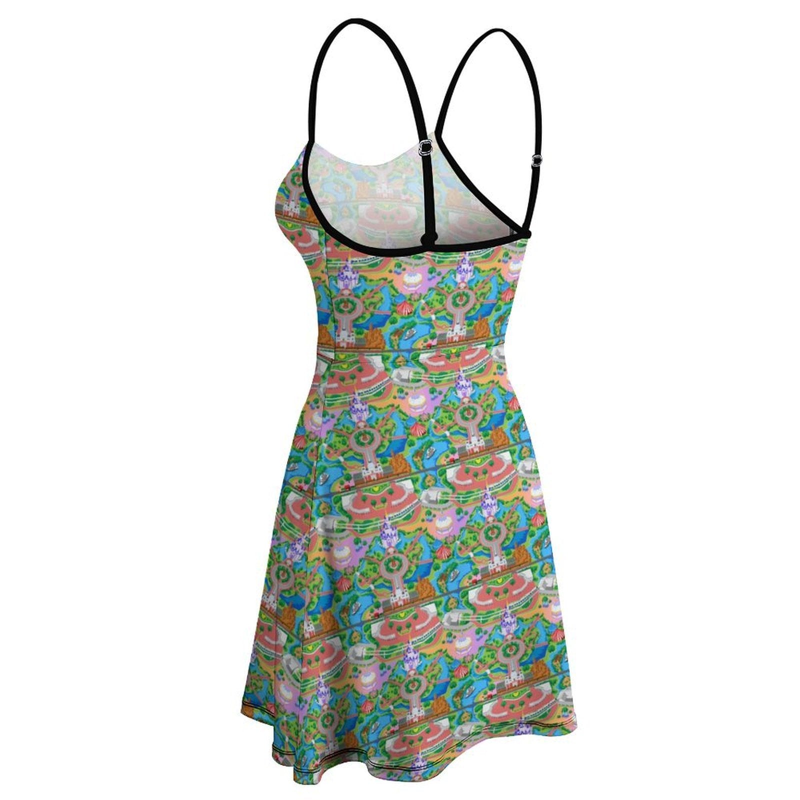 Park Map Women’s Sling Short Dress - Ambrie