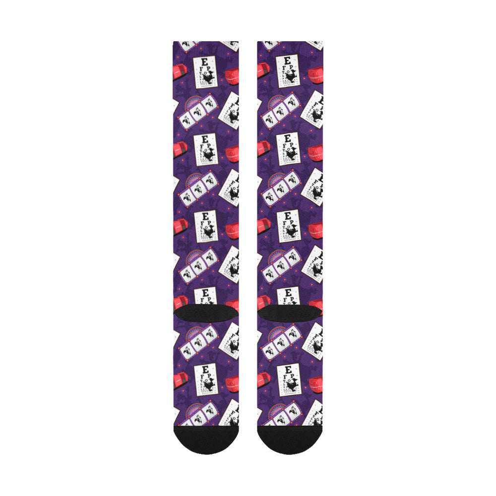 Disney Epcot Figment Imagination Over-The-Calf Socks