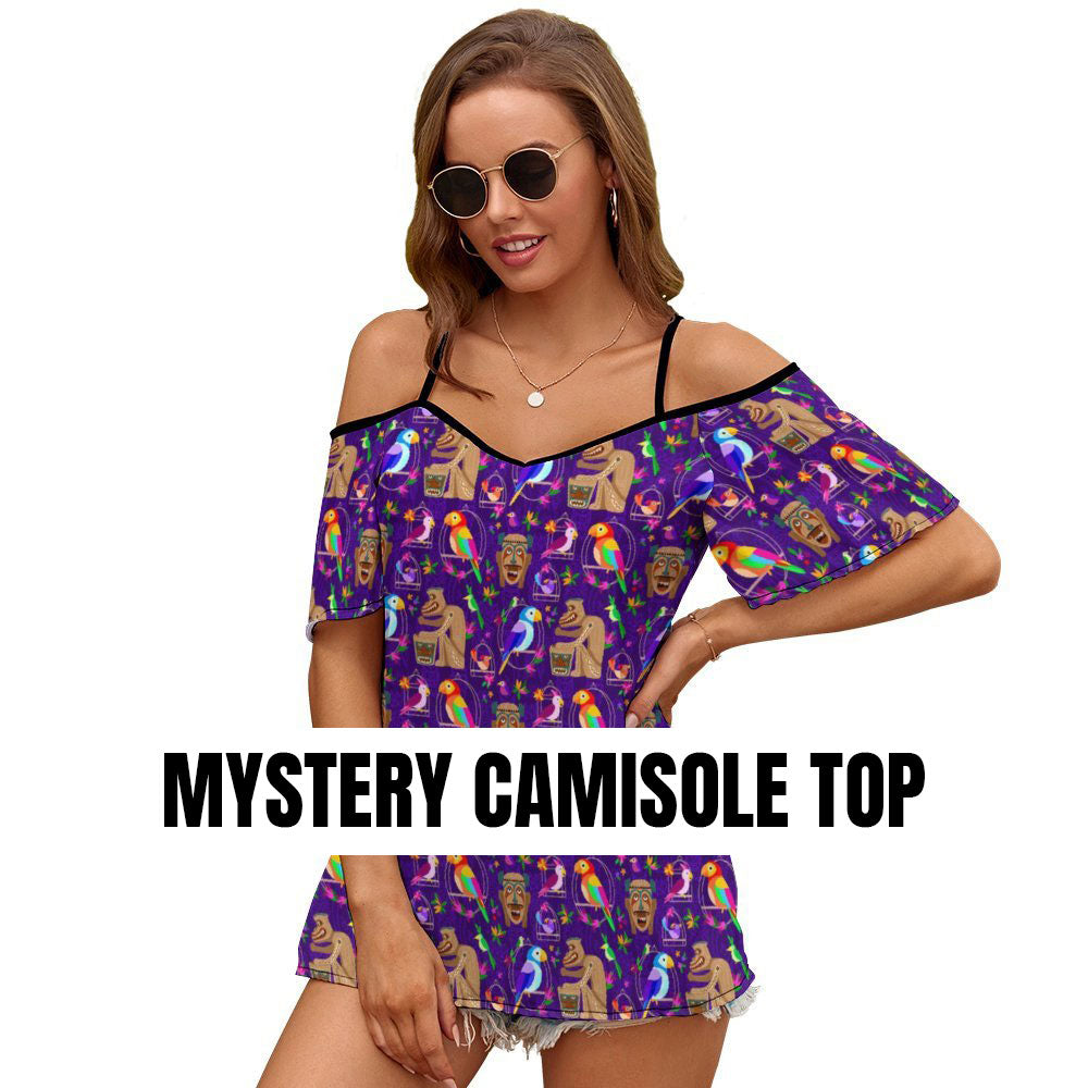 Mystery Women's Off-Shoulder Cold Shoulder Camisole Top