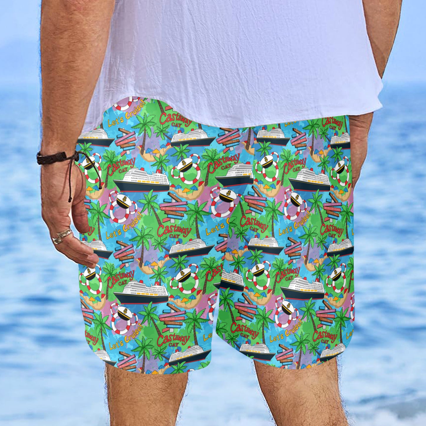 Let's Cruise Men's Swim Trunks Swimsuit