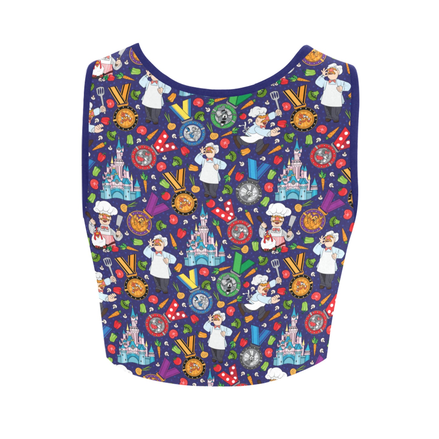 Muppets Chef Wine And Dine Race Women's Crop Top