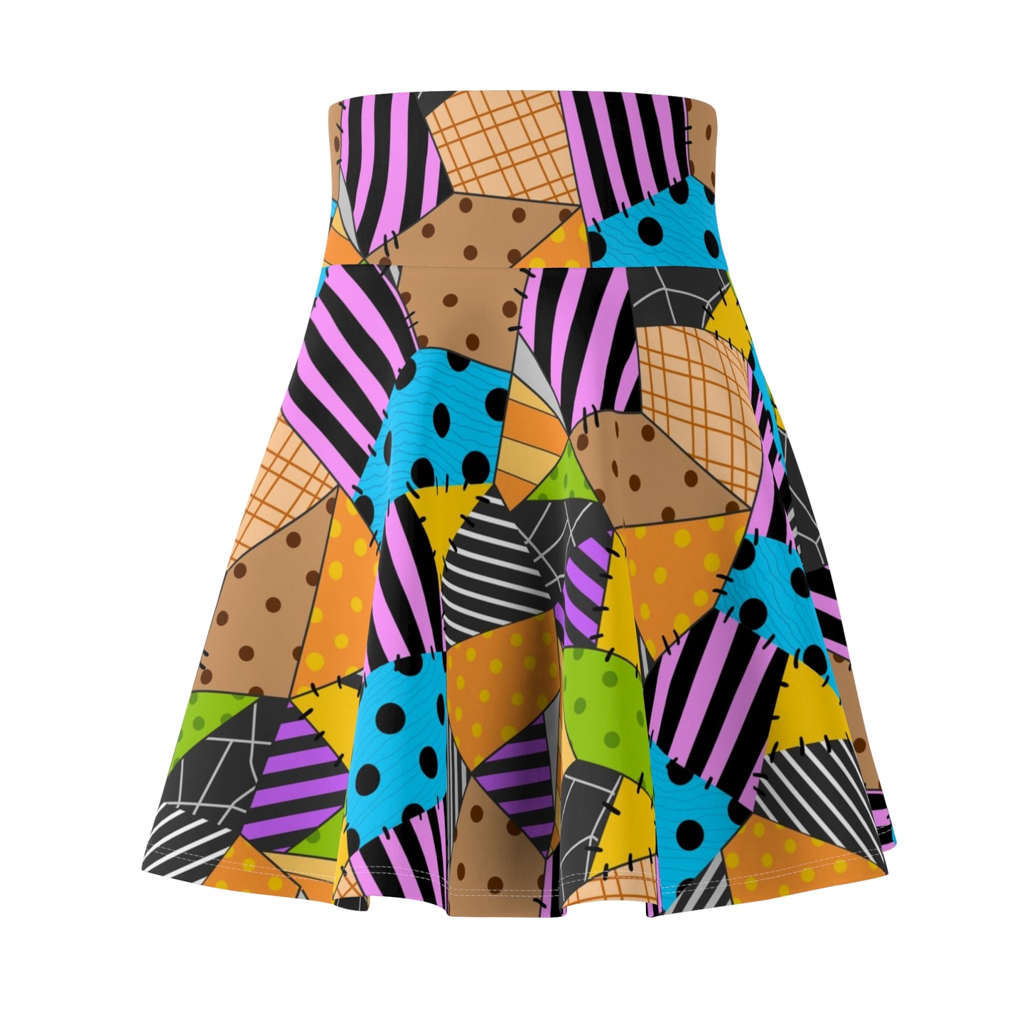 Colorful Rag Doll Women's Skater Skirt