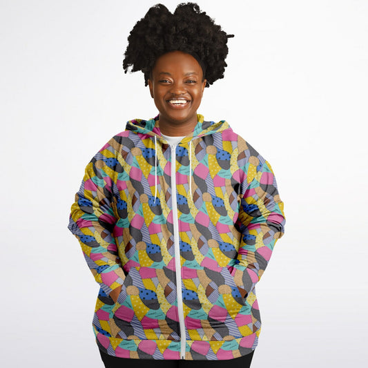 Sally's Dress Plus-size Unisex Zip Hoodie