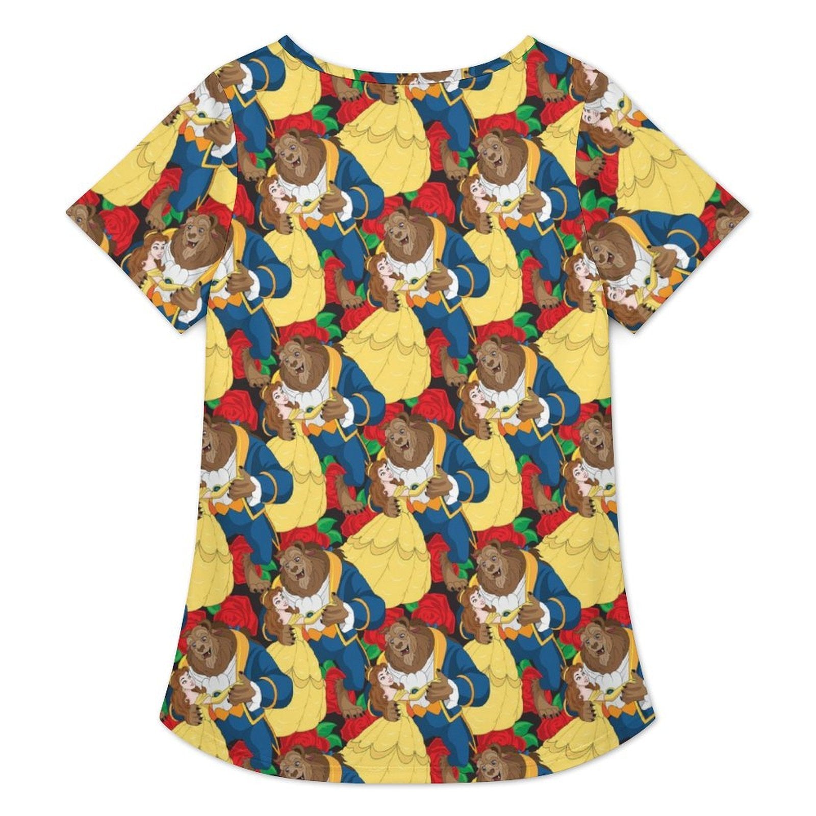 Beauty And The Beast Women's Crew Neck Tunic - Ambrie