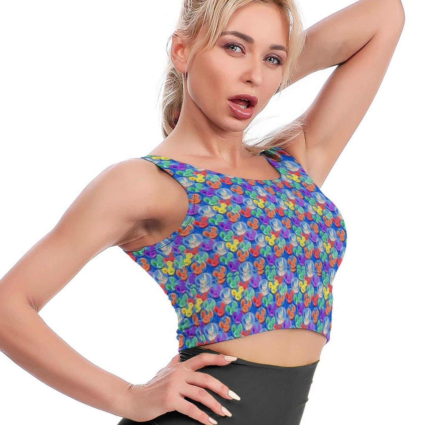 Balloon Collector Women's Crop Tank Top - Ambrie