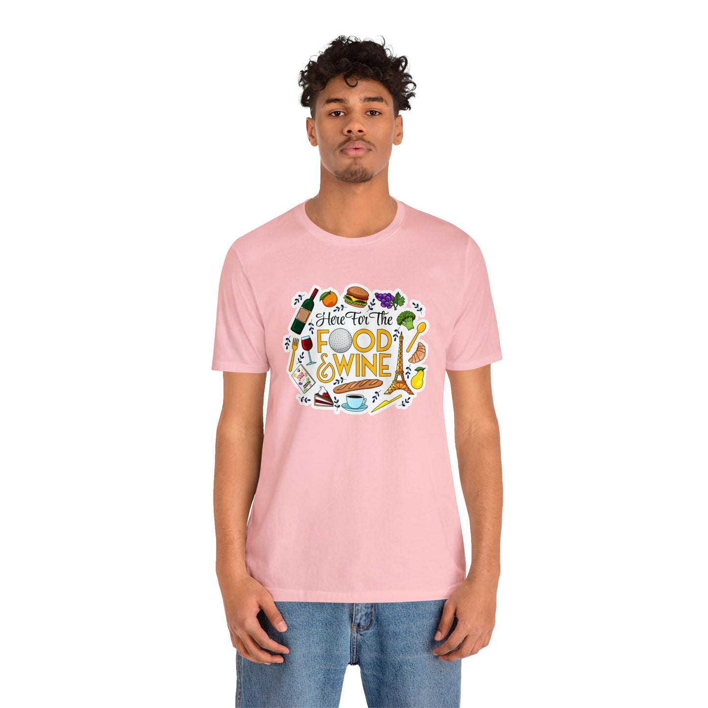 Food And Wine Unisex Gaphic Tee