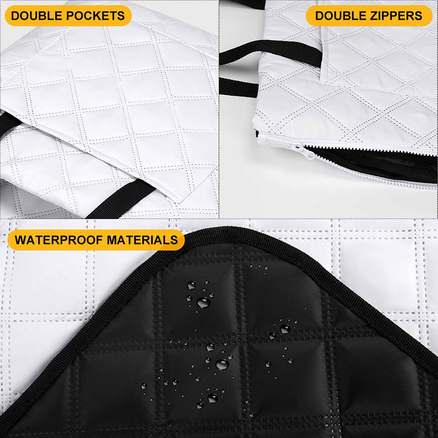 Black With White Mickey Polka Dots Zipper Picnic Mat