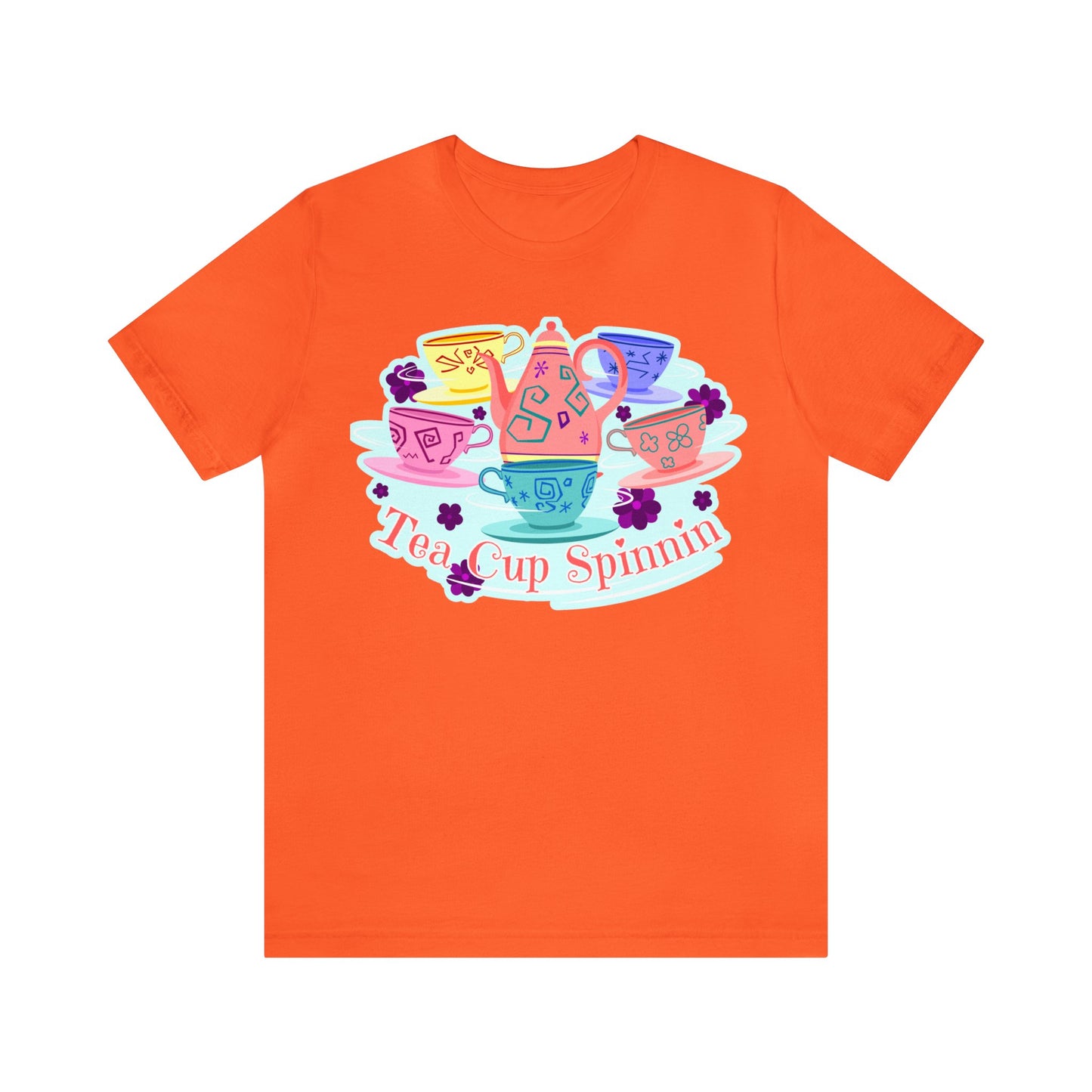 Tea Cup Spinnin Unisex Graphic Tee