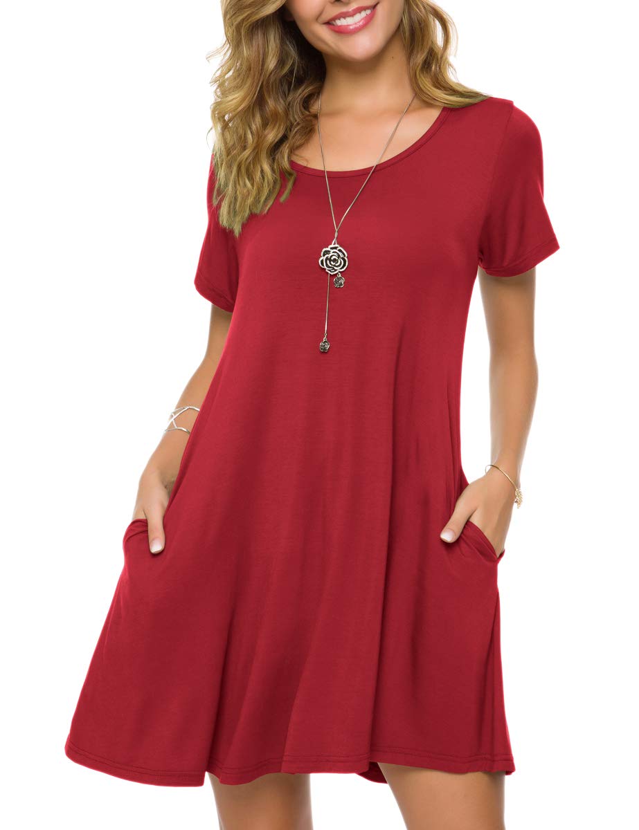 Ambrie Swing Dress With Pockets - Solid Colors
