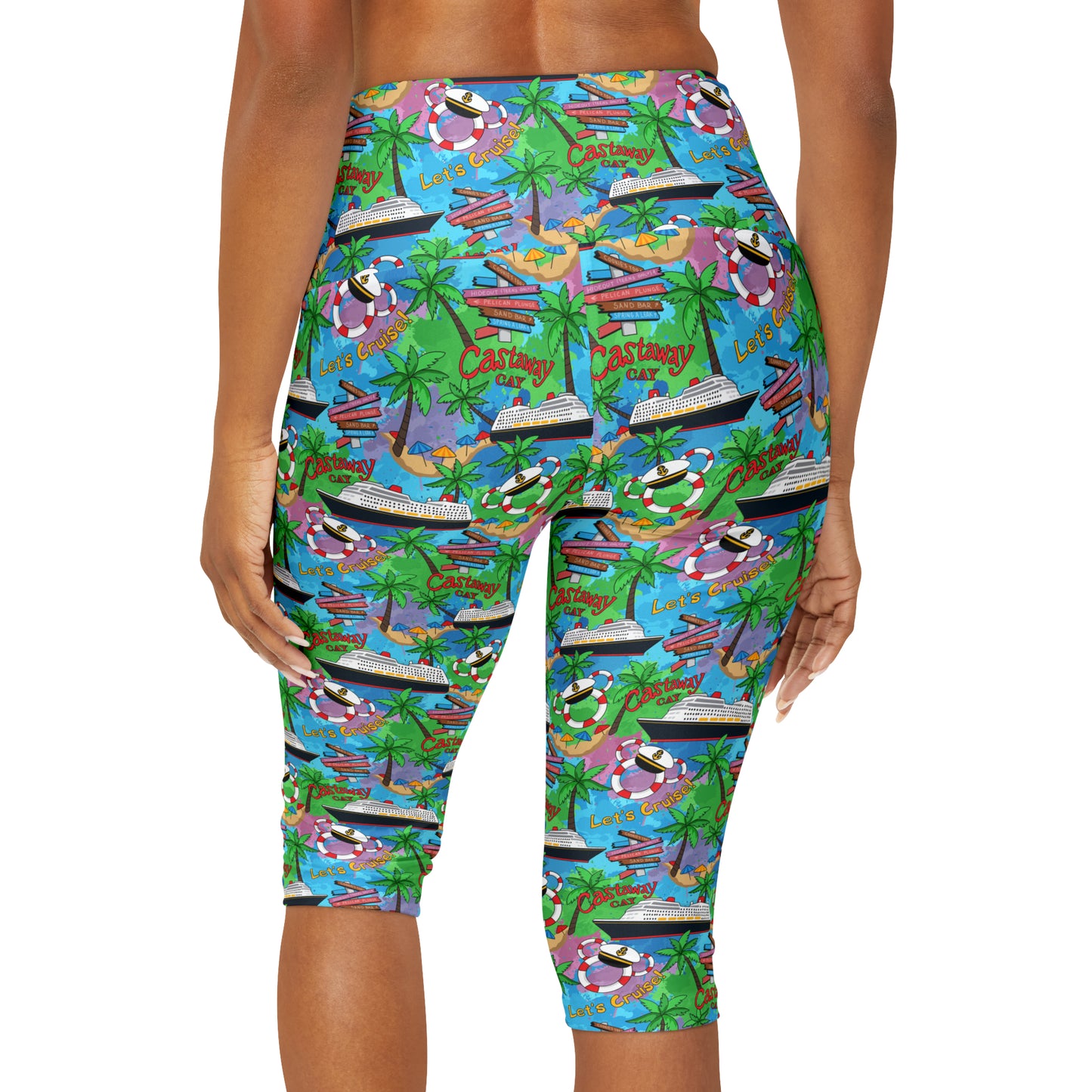 Let's Cruise Athletic Capri Leggings