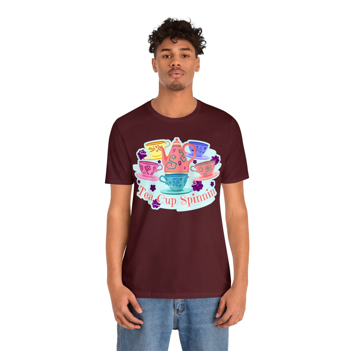 Tea Cup Spinnin Unisex Graphic Tee