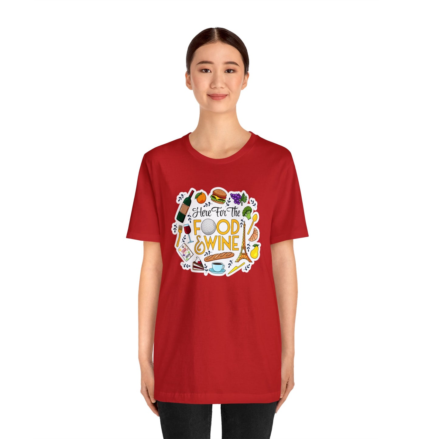 Food And Wine Unisex Gaphic Tee