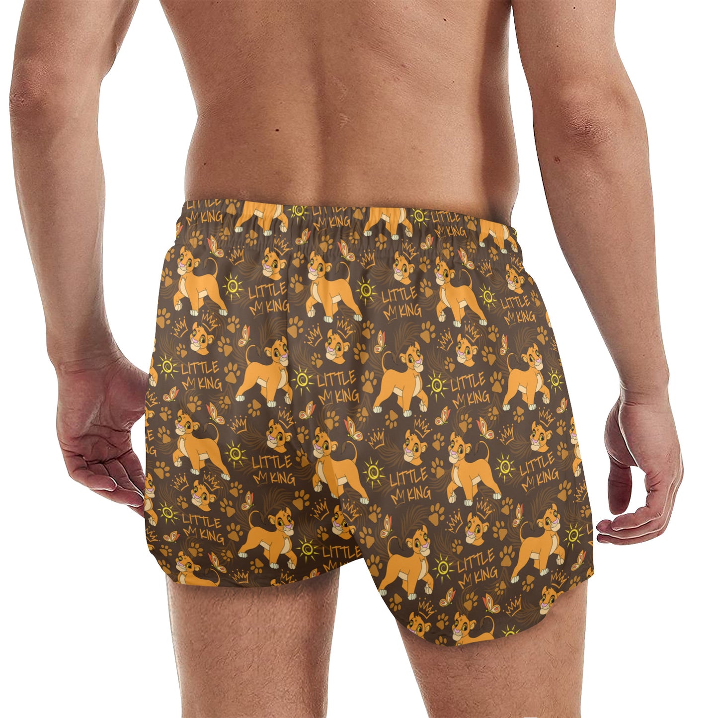 Disney Lion King Little King Men's Quick Dry Athletic Shorts