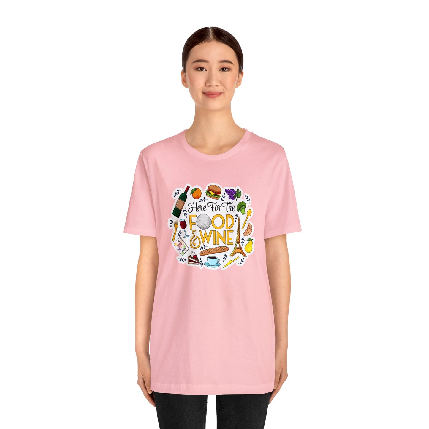 Food And Wine Unisex Gaphic Tee