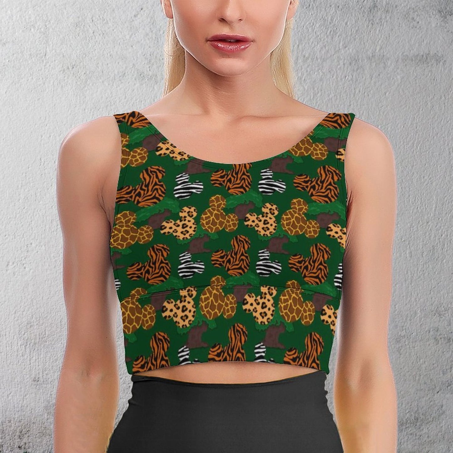 Animal Prints Women's Crop Tank Top - Ambrie