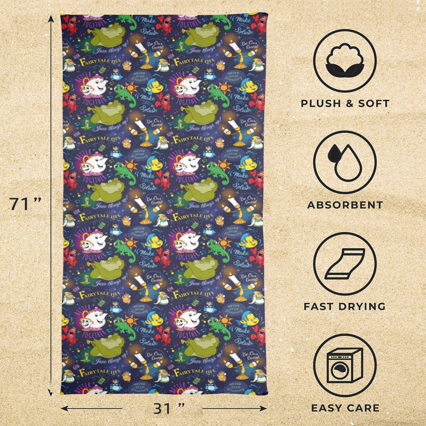 Sidekicks Beach Towel