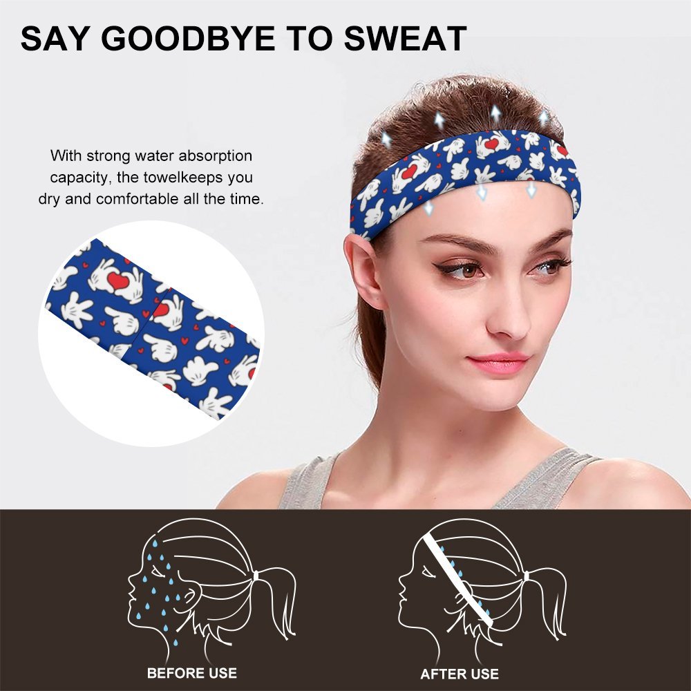 Happy Hands Sports Sweat Headband